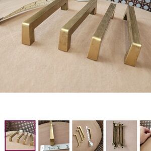 Vintage brass drawer pulls